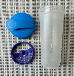 Tupperware 680ML/23OZ Blue Quick Shake Container Blender Bottle Flip Top Cap. Fixed Price $8.79.