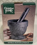 New Mortar And Pestle Footed Marble Natural Stone Green Pestal Set Grind Food. Fixed Price $34.99.