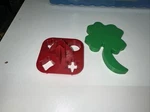 Vintage Red Tupperware Plastic Mini Cookie Cutter 730-9 And Shamrock 1316-6. Fixed Price $8.97.