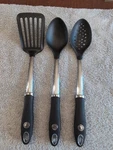Martha Stewart 3PC Kitchen Utensil Set Nylon Spatula Turner Slotted Spoon. Fixed Price $22.51.