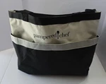 Pampered Chef Heavy Duty Xl Consultant Tote Bag Divided Compartments Sales Black. Fixed Price $25.49.