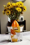 Joie Msc Squeeze & Pour Citrus Juicer With Glass, 4-INCHES X 5-INCHES 13.5-OZ. Fixed Price $17.99.