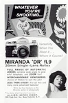 1963 Miranda Camera Dr FL.9: Whatever You're Shooting, Eiffel Vintage Print. Fixed Price $7.50.