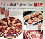 Derby Magic Meal Makers Vtg 1960 Ad Magazine Print Pea Picking Chicken Tamale. Fixed Price $11.33.