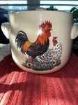 Home & Garden Party Ltd Microwave, Dishwasher, Oven Safe Rooster Bean Pot 2004. Fixed Price $20.00.