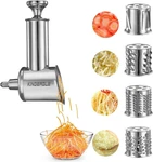 Stainless Steel Slicer Shredder Attachment For Kitchenaid Mixer, Cheese Grater. Fixed Price $64.05.