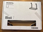 New Ikea Grundtal 5X10" Stainless Wall Hanging Shelf 302.197.09 Free Ship. Fixed Price $36.97.