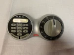 Oxo Good Grips Dual Digital & Mechanical Kitchen Timer Silver Black Gray Flaw. Fixed Price $10.00.