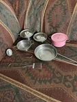 Childrens Kitchen Toy Pots & Pans Set All Metal Vintage Clean See Photos. Fixed Price $12.27.