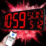 Txl 17.2'' Bluetooth Large Led Digital Wall Clock, Display Date And Tem.... Fixed Price $43.91.