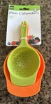 Handy Helpers Mini Colanders 2 Pack Bpa Free Green Orange. Fixed Price $7.99.