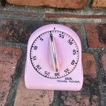 Vintage 1960S Pink Lux Minute Minder Kitchen Timer Mcm Rocket Knob. Fixed Price $34.99.