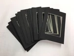 Picture Mats 4X6 For 2.5X3.5 Aceo/sports Card Black Bulk Pack Set Of 50. Fixed Price $20.00.