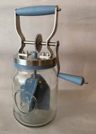 Henning Lee Manual Glass Butter Churner With Jar, 32 Ounce. Fixed Price $35.95.