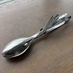 Pampered Chef Large Double Spoon Serving Cooking Tongs Stainless Steel 2565 9.5. Fixed Price $14.88.