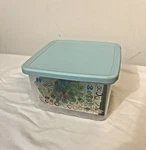 Tupperware 3993A Small Fridge Smart Vented Square Container Light Green Aqua. Fixed Price $12.87.