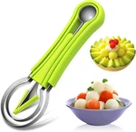 Melon Baller Set, 3 In 1 Fruit Cutters Shapes, Scooper And. Fixed Price $7.99.