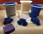 Tupperware Snack Cookie Press Dough Pasta Bar Breadstick Makers, Mat & Cutter. Fixed Price $19.99.