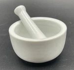 Mini Porcelain Mortar And Pestle Grinding Bowl Set White 2.75" Hic Kitchen. Fixed Price $11.99.