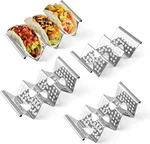 Taco Holders Set Of 4, Stand, Stainless Steel Holder, Each Can 3. Fixed Price $44.70.