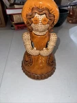 Sittre Ceramic Kitchen Utensil Spatula Holder Burlap Woman Large Figurine Doll. Fixed Price $24.99.