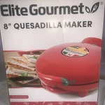 Elite Gourmet 8 Quesadilla Maker Manual Non Stick New Open Box Model EQD413. Fixed Price $20.87.