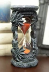 Celtic Tribal Dragon Head Sand Timer Display 6.5" Tall By Summit Collection. Fixed Price $32.99.