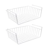 Mainstays Wire Under Shelf Storage Baskets 2 Pack Metal Pantry White. Fixed Price $24.99.