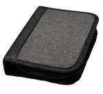 Zippered Travel Case With Looped Slots Gray Black. Fixed Price $12.00.