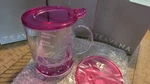 Teavana Perfectea Maker Loose Leaf Infuser Pink 16 Oz Drip Tray Open Box. Fixed Price $10.00.