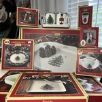 Spode Christmas Tree Collection, Platter, Soup Plates, Cheese Plate, Pick. Fixed Price $39.99.