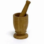 Imusa BAM-10004 Bamboo Mortar & Pestle, Large. Fixed Price $23.00.