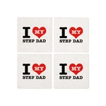 Cafepress Love My Step Dad Tile Coaster (839744499). Fixed Price $24.99.