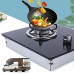 Fit For Boat Caravan Rv Camper 1 Burner Lpg Gas Stove Hob Tempered Glass Black. Fixed Price $110.72.