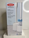 Oxo Softworks Toilet Brush Set, 2-PACK. Fixed Price $35.00.