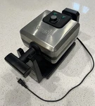 Waring WMK250SQ Belgian Waffle Maker 1000W Square Rotary Stainless Steel Black. Fixed Price $40.00.