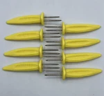 Vintage Corn On The Cob Holders Skewers Lot Of - Matte Bright Yellow 4 1/8". Fixed Price $8.00.