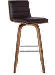 Armen Living Barstool Counter Height Vienna Kitchen Dining 26" Brown Walnut Wood. Fixed Price $58.47.