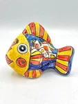 Vintage Vietri Italy Hand Painted Pottery Fish Candle Votive Holder 4 X 5. Fixed Price $26.09.