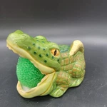 Vintage Alligator Crocodile 2001 Boston Warehouse Open Mouth Scrubby Holder. Fixed Price $40.00.
