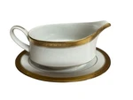 Noritake Legendary Crestwood Regent Gold 12 Oz Gravy Boat And Underplate #3332. Fixed Price $25.00.