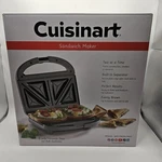 Cuisinart Sandwich Maker Grill Silver Model WM-SW2N1NAS New. Fixed Price $21.00.