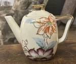 Gorgeous Ucagco China Teapot Japan Hand Painted Gold Decorated Floral Flowersvtg. Fixed Price $19.96.