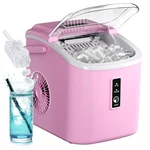 Electric Portable Countertop Ice Maker With Handle, Basket & Scoop 9 CUBES/6 Mi. Fixed Price $86.80.