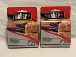 2 Packs New Weber Original Corn Pick Set Stainless Steel Black 6489. Fixed Price $19.99.