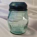 Glass Kraft Parmesan Cheese Shaker With Aluminum Lid Vintage Blue Tinted. Fixed Price $8.99.