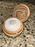 Classic French Turned Wood String Dispenser Made France Acorn Twine Holder. Fixed Price $28.48.