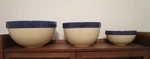 Vintage Household: Cordon Bleu Set 3 Graduated Mixing Bowl Blue Band Portugal. Fixed Price $59.99.