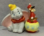 Vintage Westland Giftware Dumbo & Timothy Magnetic Ceramic Salt Pepper Shakers. Fixed Price $30.00.