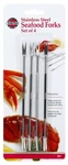 Norpro 4 Piece Stainless Steel Seafood Fork/pick Set. Fixed Price $9.68.